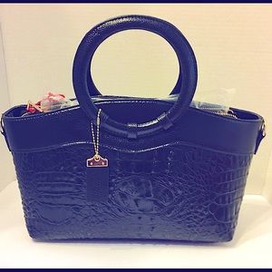 Brand-New Women’s Luxury Genuine Leather Shoulder Handbag Purse Black Retro